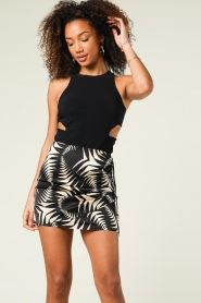 ba&sh | Rokje met print Najet | zwart   | Afbeelding 4