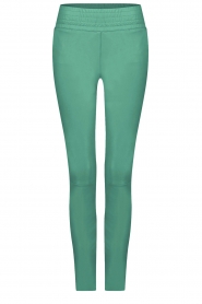 Ibana |  Stretch leather pants Colette | green