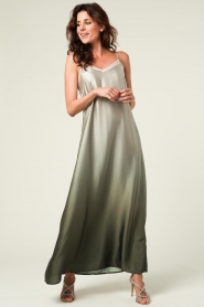 Liu Jo |  Ombre maxi dress Camelia | green  | Picture 3