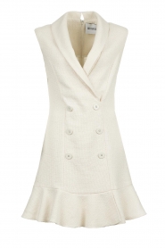 Silvian Heach |  Woven double-breasted dress Capline | natural  | Picture 1
