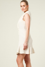 Silvian Heach |  Woven double-breasted dress Capline | natural  | Picture 7
