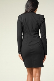 Silvian Heach |  Dress with shoulder padding Keneiro | black  | Picture 8