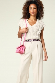 Liu Jo :  Faux leather crossbody Nadine | pink - img4