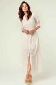 Silvian Heach |  Transparent maxi dress Dunja | naturel  | Picture 4