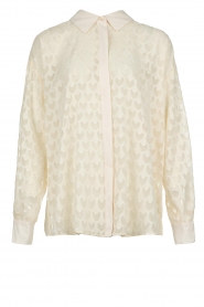 Silvian Heach |  Transparent jacquard blouse Sienna | natural  | Picture 1