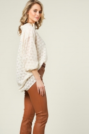 Silvian Heach |  Transparent jacquard blouse Sienna | natural  | Picture 7