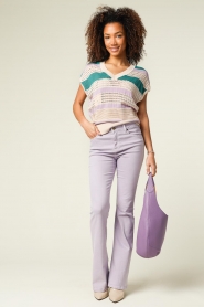 Lois Jeans |  High waist flare jeans Raval L34 | purple  | Picture 2