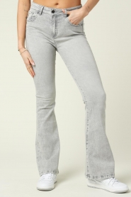 Lois Jeans | High waist flared jeans Raval L32 | grijs  | Afbeelding 4