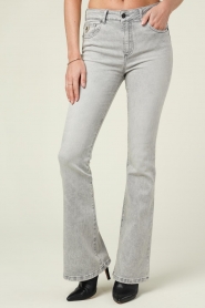 Lois Jeans :  High waist flared jeans Raval L34 | grey - img6