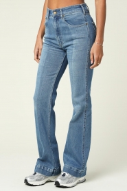 Lois Jeans |  High waist flared jeans Riley L32 | blue  | Picture 5