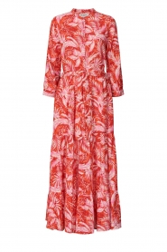 Lollys Laundry |  Maxi dress with lurex Nee | pink  | Picture 1