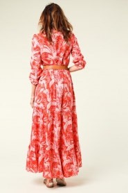 Lollys Laundry |  Maxi dress with lurex Nee | pink  | Picture 7