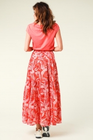 Lollys Laundry |  Printed maxi skirt Sunset | pink  | Picture 8