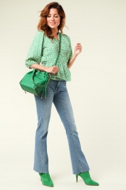 Lollys Laundry |  Wrap top Petrolina | green  | Picture 3