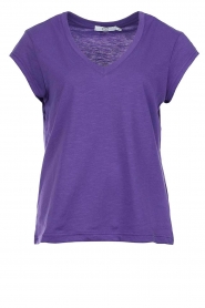 CC Heart | T-shirt with v-neck Vera | purple  | Picture 1