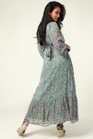 Antik Batik |  Maxi dress Loah | green  | Picture 8