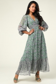 Antik Batik |  Maxi dress Loah | green  | Picture 3