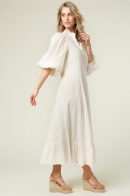 Antik Batik |  Crêpe maxi dress Yvonne | natural  | Picture 7