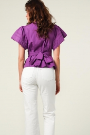 Antik Batik |  Poplin top Roda | purple  | Picture 7