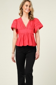Antik Batik |  Poplin top Roda | watermelon  | Picture 6