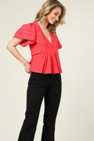 Antik Batik |  Poplin top Roda | watermelon  | Picture 4