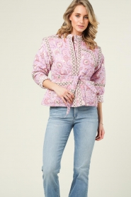 Antik Batik |  Padded kimono jacket Flavie | pink  | Picture 6