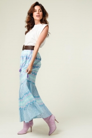Antik Batik |  Midi skirt Amelie | blue  | Picture 7