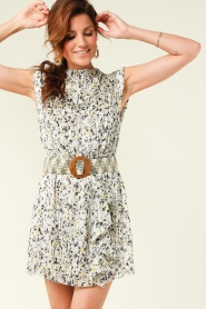Knit-ted :  Elastic waist belt Jacky | Green - img2