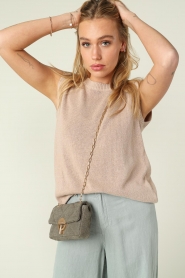Knit-ted |  Cotton knitted top Java | Beige   | Picture 9