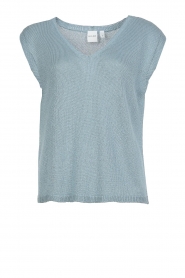 Knit-ted |  V-hals knit Myra | Blue