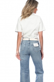STUDIO AR :  Leather blouse Circe | natural - img7