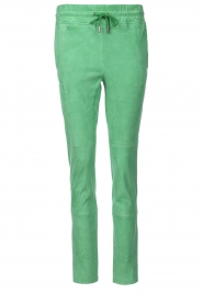 STUDIO AR |  Suede stretch joggers Naomi | green  | Picture 1