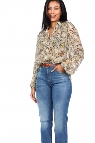 Second Female |  Print blouse Linaria | yellow   | Picture 4
