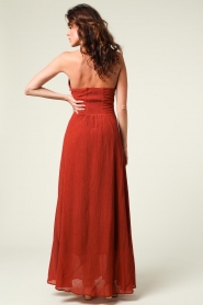 Magali Pascal |  Cut-out maxi dress Mayra | rust brown  | Picture 8