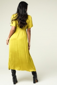 Suncoo |  Satin midi dress Cosima | yellow  | Picture 7