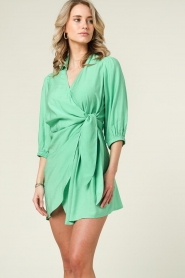 Suncoo |  Wrap dress Cesira | green  | Picture 6