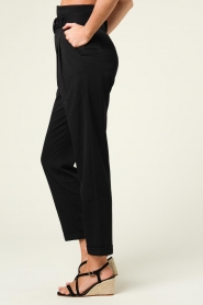 Suncoo |  Belted trousers Jake | black  | Picture 5