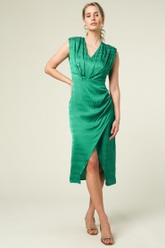 Suncoo |  Midi dress Celena | green  | Picture 6