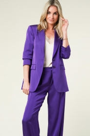 Patrizia Pepe |  Oversized blazer Jill | purple  | Picture 4
