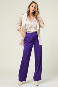 Patrizia Pepe |  Trousers Anniek | purple   | Picture 2