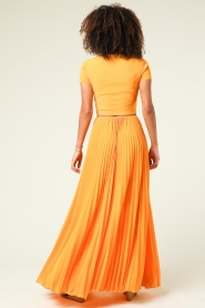 Patrizia Pepe |  Pleated skirt Sunshine | orange  | Picture 8