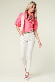 Dante 6 |  Puff sleeve top Ebony | pink  | Picture 3