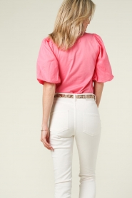 Dante 6 |  Puff sleeve top Ebony | pink  | Picture 9