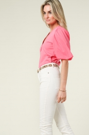 Dante 6 |  Puff sleeve top Ebony | pink  | Picture 8
