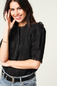 Dante 6 |  Blouse with lace Nadieh | black  | Picture 10