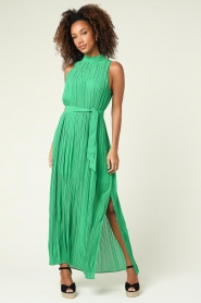 Dante 6 |  Pleated maxi dress Trixie | green  | Picture 6