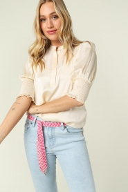 Dante 6 |  Jacquard tie belt Ramina | pink  | Picture 2