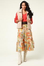 Twinset |  Waterprint skirt Sophie | green  | Picture 2
