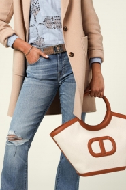 Twinset :  Canvas shopper Lola | natural - img4
