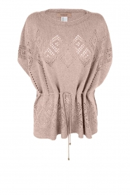  Poncho jumper with lurex Noelle | pink